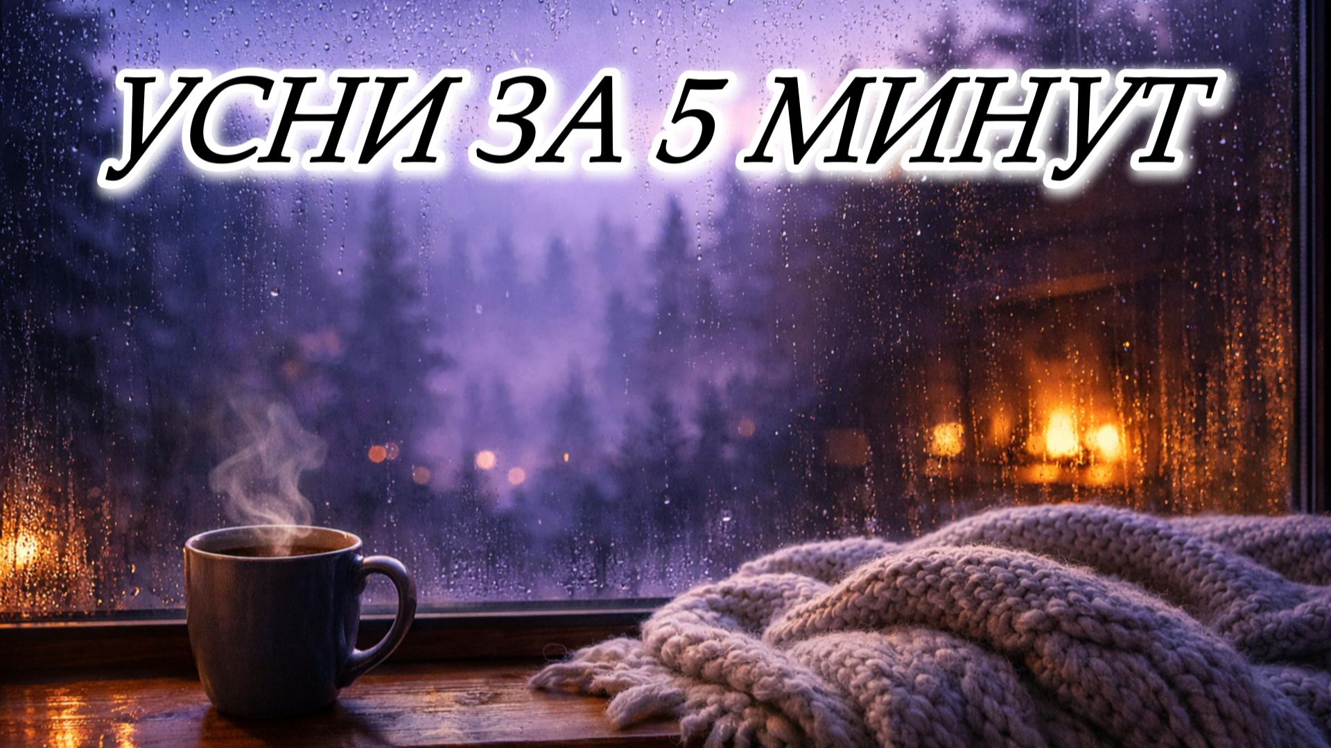 Не можете уснуть? Слушайте этот дождь 5 минут и спите крепко)