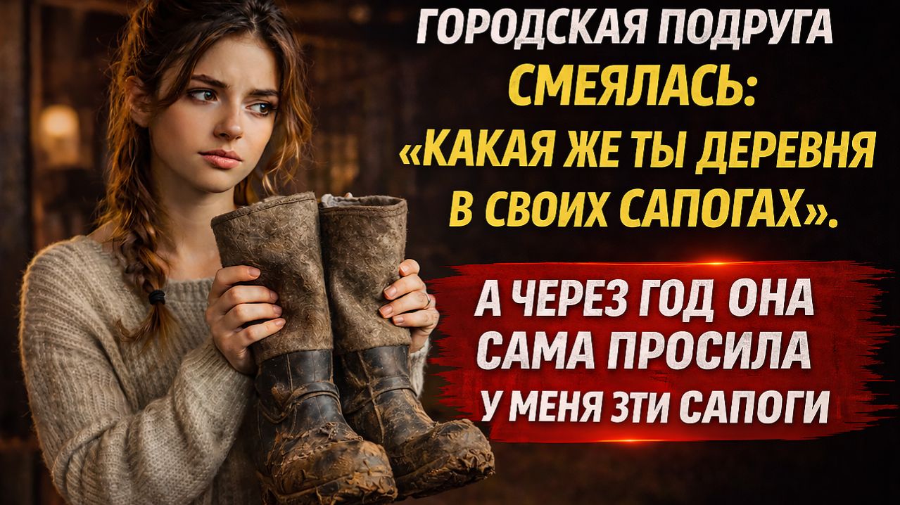 ГОРОДСКАЯ ПОДРУГА СМЕЯЛАСЬ “КАКАЯ ЖЕ ТЫ ДЕРЕВНЯ В СВОИХ САПОГАХ”. │ИСТОРИИ ИЗ ЖИЗНИ