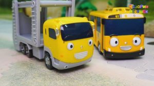 Мультики для малышей - Тайо маленький автобус попадает в западню. Скорая помощь Маша и Медведь.