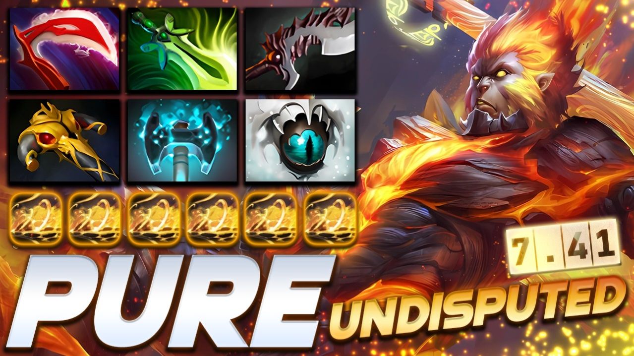 Pure Monkey King [7.41] Undisputed — профессиональный геймплей в Dota 2 [Смотри и учись]