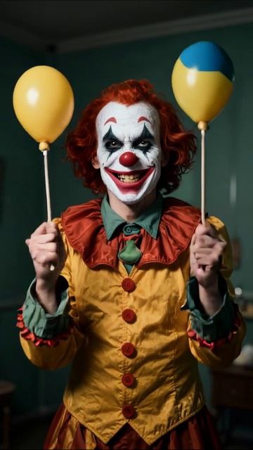 Ужасный клоун на празднике: смех или страх? #клоун #ужасы #праздник