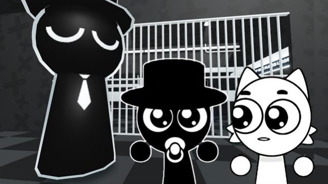 SPRUNKI МАЛЫШКА ВЕНДА И МИСТЕР БЛЭК ИГРАЮТ В SPRUNKI MR BLACK PRISON RUN OBBY В ROBLOX  РЕАКЦИЯ