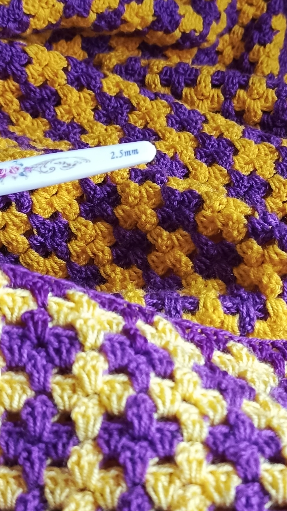 04-04-2026 последние столбики и плед готов 🧶🧶🧶