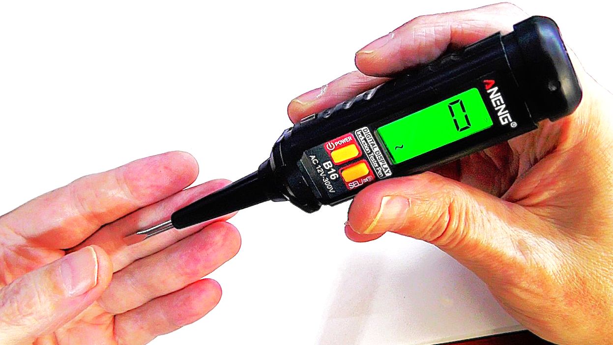 Видит ток на расстоянии, современная индикаторная отвёртка, обзор и  доработка тестера ANENG B16.