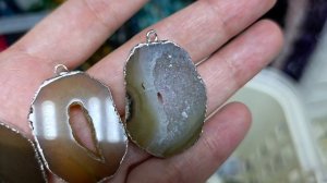 Агаты - коннекторы, кулоны