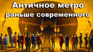Античное метро, раньше современного