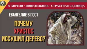 6 Апреля Почему Христос иссушил дерево Великий Понедельник и признаки конца времен