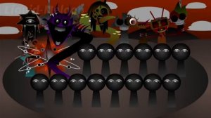sprunki phase 3-9 ремадстер ONSLAUGHT но все персонажи в месте