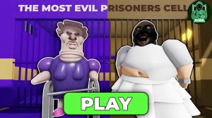 Злая бабушка ПРОТИВ страшной бабушки, БЕГУЩЕЙ ИЗ ТЮРЬМЫ! Игровой процесс в #Obby #Roblox #роблокс