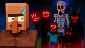 10.000 Жителей VS ВСЕ Хорроры И Монстры Майнкрафта!