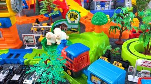 Мультики для детей. Развивающие детские игрушки. Обзор и распаковка. Железная дорога