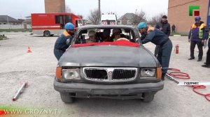 В Гудермесе прошёл финал соревнований МЧС по ликвидации последствий ДТП