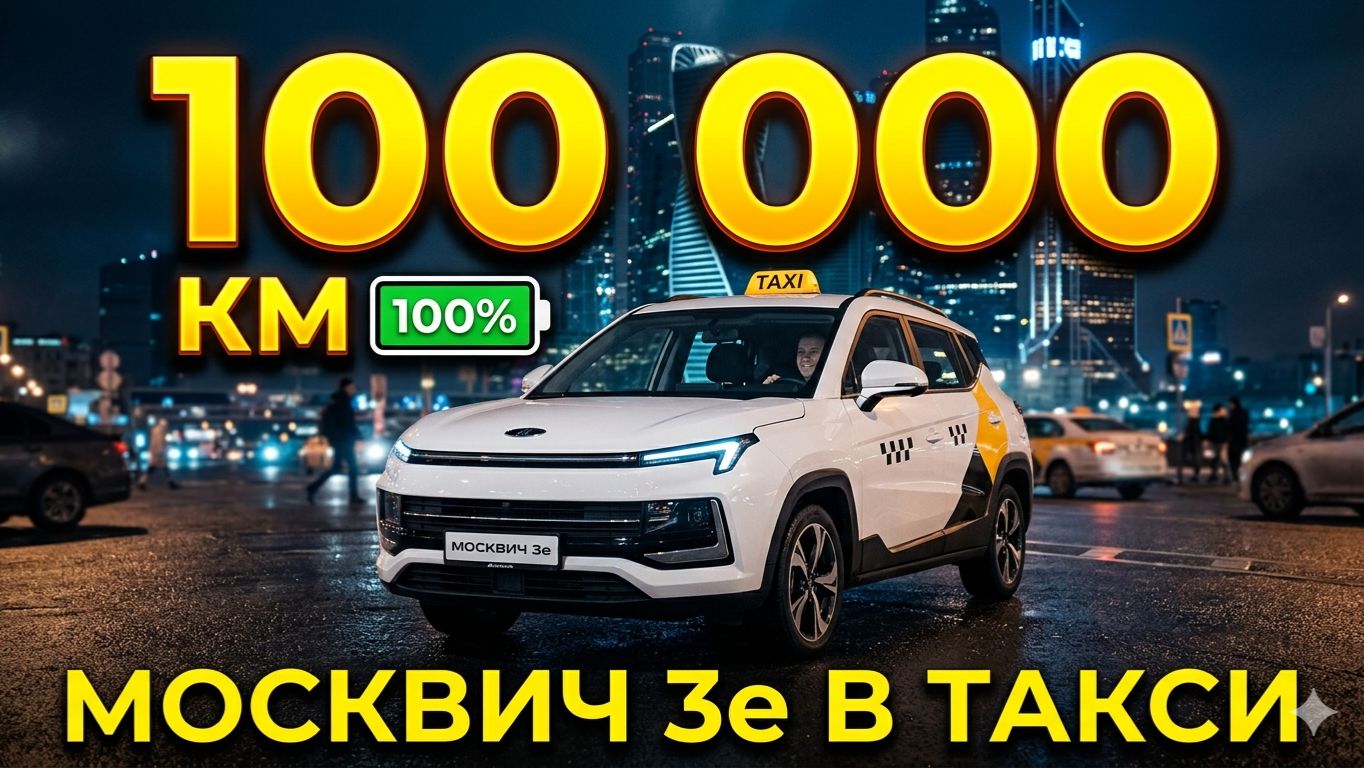 100 тысяч километров — и я всё ещё на линии. Москвич 3e в деле