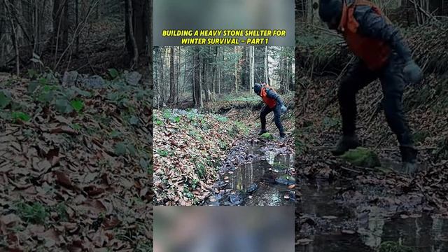 строительство укрытия в лесу часть 1
