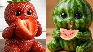 Живые фрукты детки. Мультики для малышей. Залипашки. АСМР