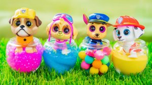 ВЕСЬ ЩЕНЯЧИЙ ПАТРУЛЬ В ВОЛШЕБНЫХ БАНОЧКАХ 🎨✨АСМР  Гонщик, Скай, Крепыш, Маршал