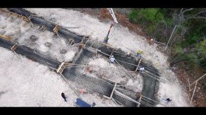 Clearing Land and Pouring 110 Yards of Concrete (Giant Pool Footing) ｜ Satisfying Construction ASMR
