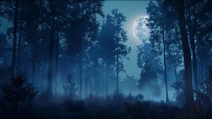 Полная луна в глубоком лесу — звуки ночной природы