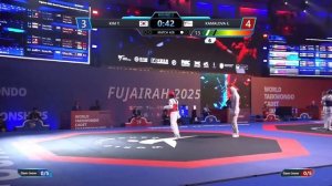 Камалова Элина, золотая медаль 41, Фуджейра, Чемпионат мира по тхэквондо среди кадетов 2025 года