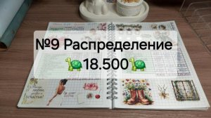 №9 Распределение денег по системе конвертов. Сумма 18.500 рублей