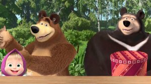 Маша и Медведь Готовят Пиццу Гималайскому Медведю