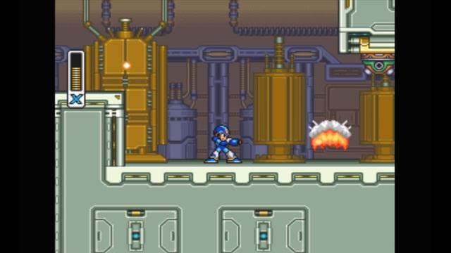 Super Nintendo (Snes) 16-bit Mega Man X 1 Stage 7 Spark Mandrill Прохождение