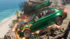 BeamNG Drive - Эпичные высокоскоростные прыжки на автомобиле