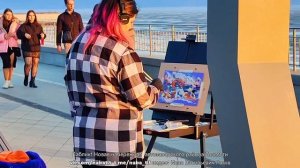 художница на набережной тольятти рисует картину