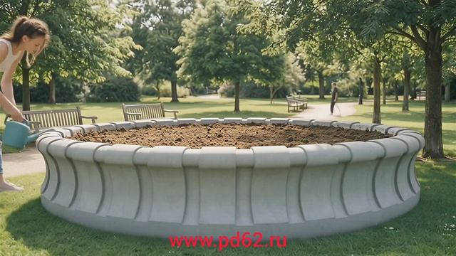 Борт/бассейн фонтана круглый