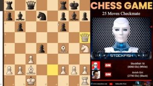 STOCKFISH 18 ПОСТАВИЛ МАТ АНИШУ ГИРИ ВСЕГО ЗА 25 ХОДОВ, ПОЖЕРТВОВАВ ФЕРЗЯ. RAMACHESS.COM. на русском