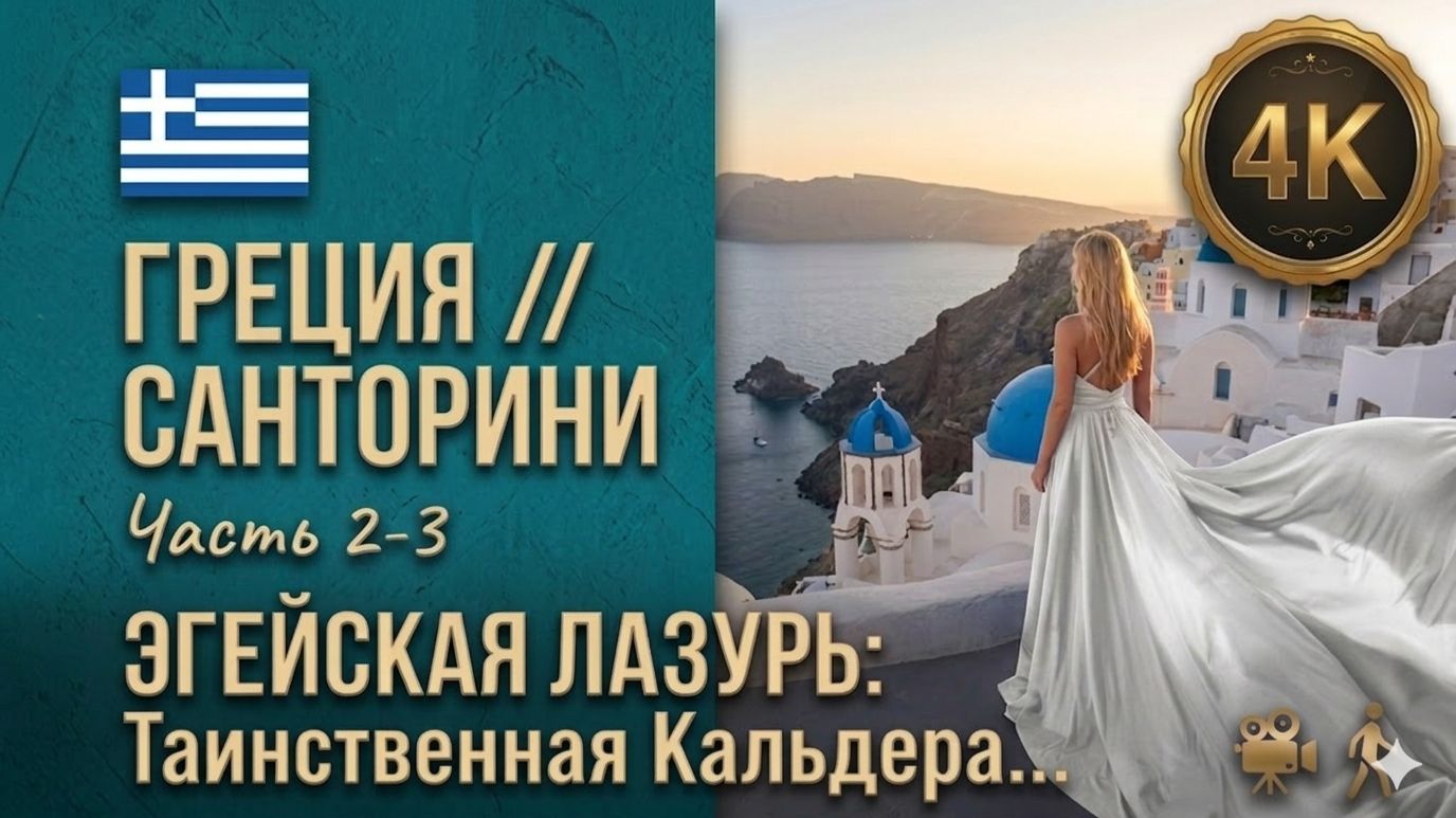 Греция // Секреты Санторини // Раскрываем тайны Эгейской лазури 4К  // часть 2