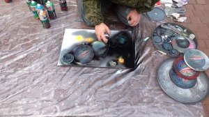 1208 03.06.2021 г город Орёл художник Алексей Шишканов спрей пэйнт арт spray art кт Победа картины