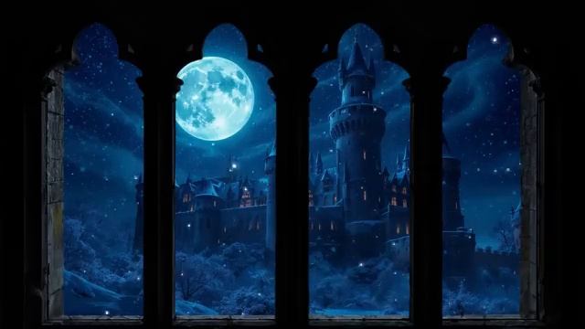 Видео для проектора 4K Гарри Поттер. Harry Potter Window View Hogwarts смотреть онлайн