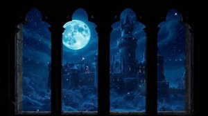 Видео для проектора 4K Гарри Поттер. Harry Potter Window View Hogwarts