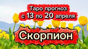 СКОРПИОН 💕! неделя с 13 по 19 апреля! ТАРО гороскоп