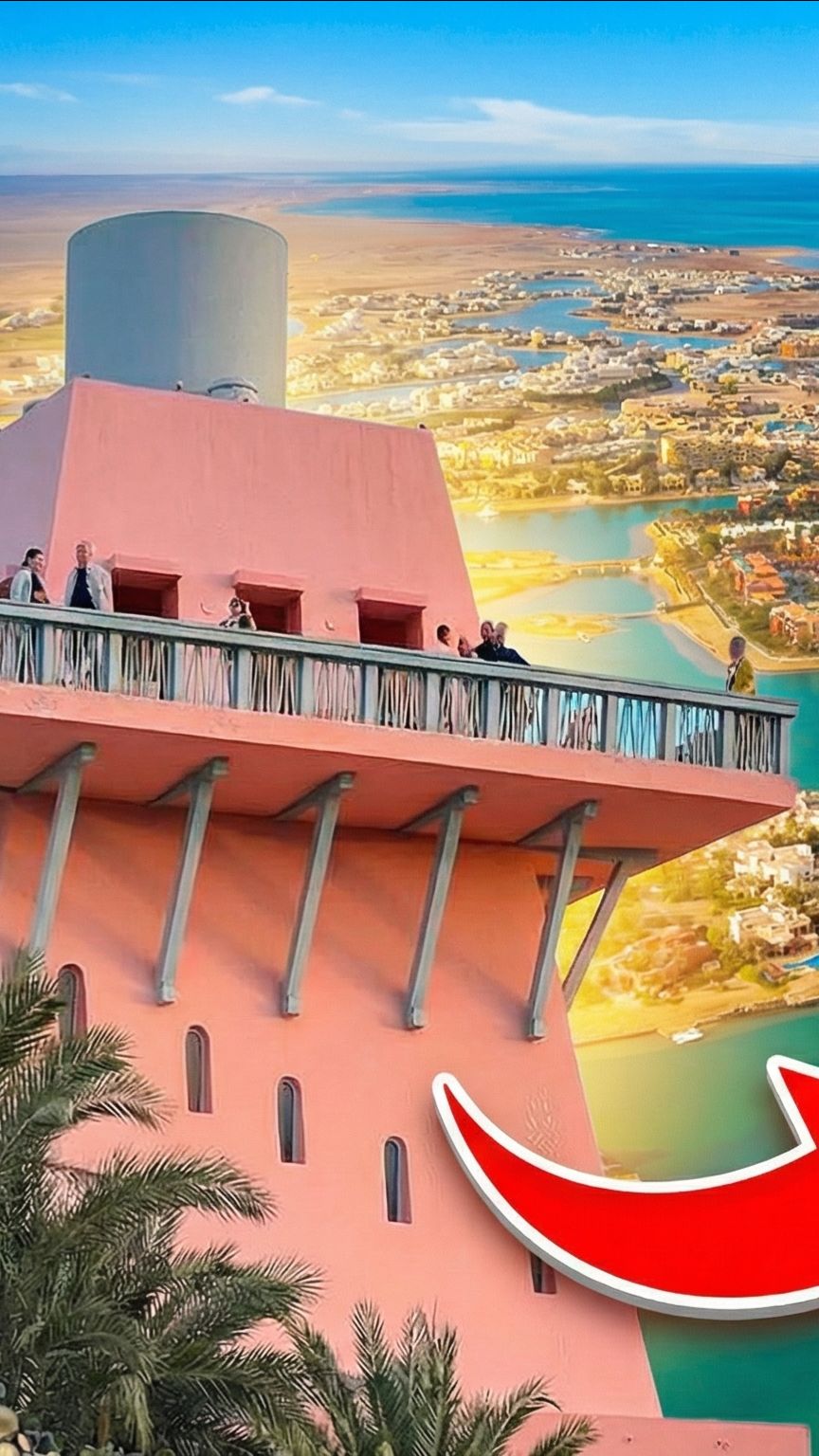 Эль‑Гуна в золотых лучах: незабываемый вид сверху