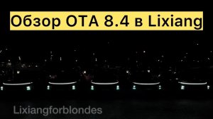 Обзор прошивки OTA 8.4 в Lixiang