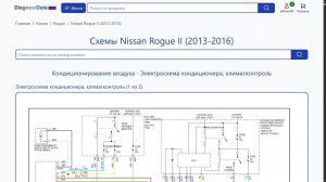 Схемы Nissan Rogue II (2013-2016)