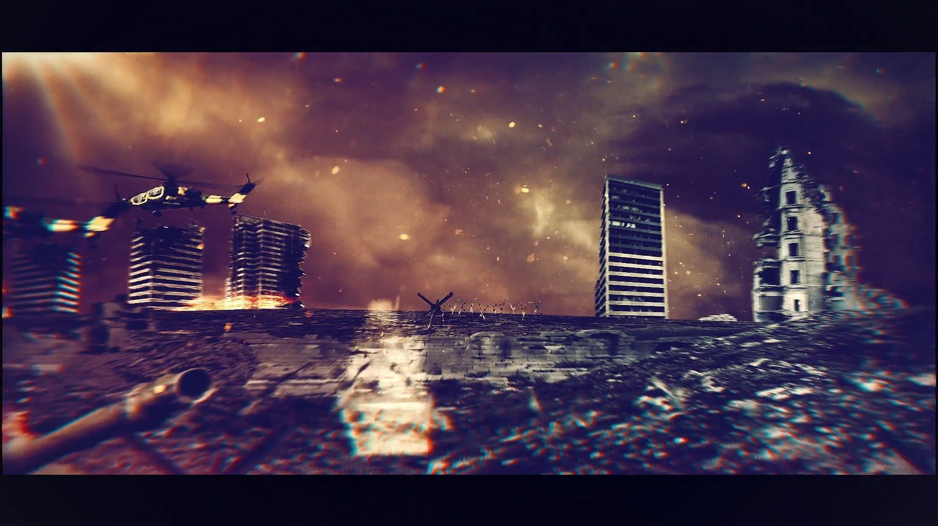 Интро Военное 3. Заставка, монтаж видео на заказ. Пример