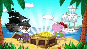 🗺️ Пиратское сокровище! 🏴☠️ Геппо ищет клад 💰 Развивающая мультфильм для детей