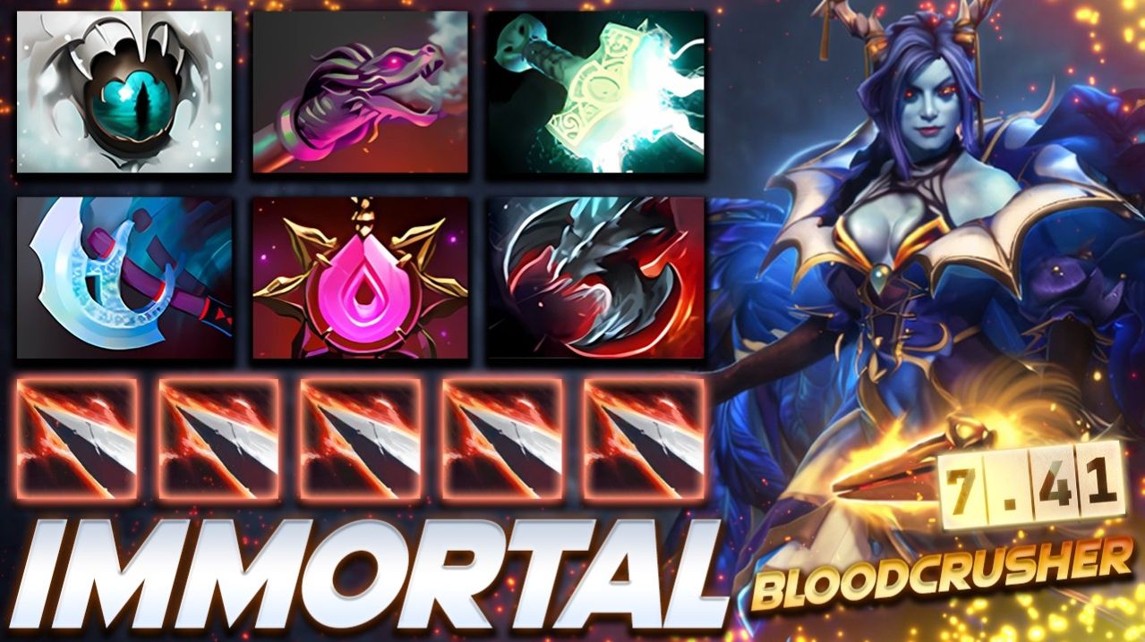 Queen of Pain Immortal Scream Hunter — профессиональный геймплей в Dota 2 [Смотри и учись]