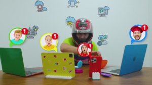 Дети превращают игрушки в настоящих динозавров — Весёлые истории для детей!