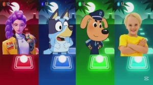 Тайлс Хоп: Музыкальный Баттл — К-Поп Охотники на Демонов, Блуи, Влад и Ники против Шерифа Лабрадора