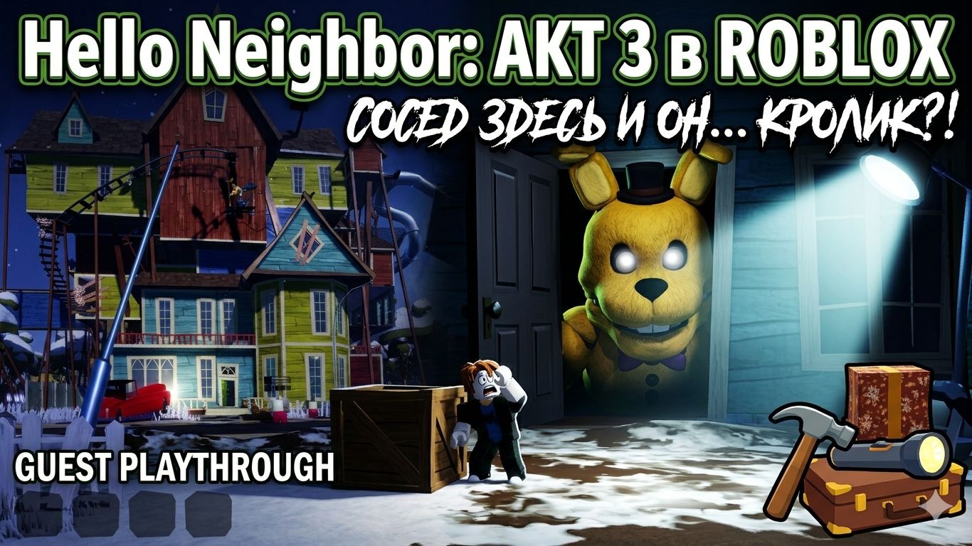 СОСЕД СОШЕЛ С УМА... Как сбежать из Акта 3? 🏚️ (Roblox)