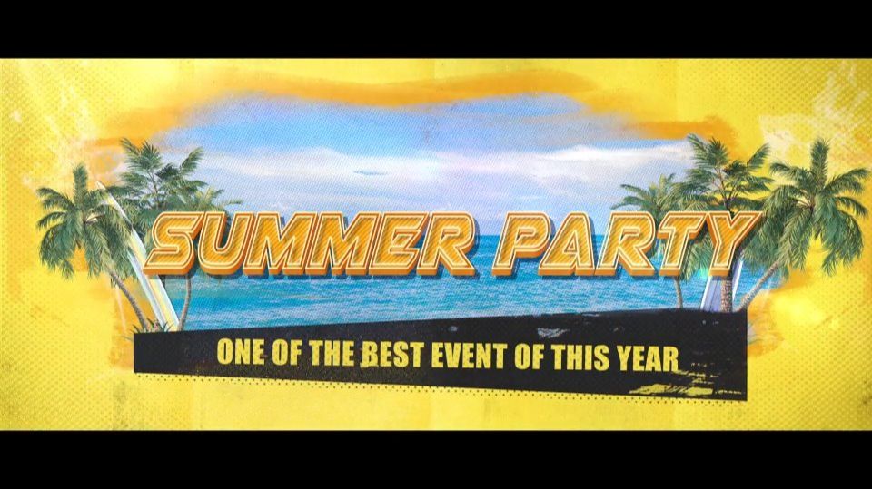 Summer Tropical Party. Рекламный ролик, Opener на заказ. Монтаж видео. Пример. Трейлер.