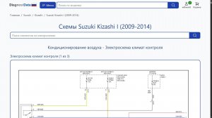 Схемы Suzuki Kizashi I (2009-2014)