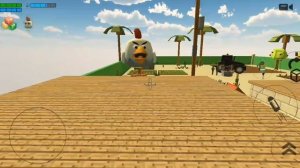 Сражаюсь с злым петушком.