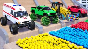 Бульдозер машина скорой помощи полицейский автомобиль-монстр и другие разборные и сборные автомобили