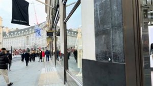 Лондон Англия 2026 Прогулка по роскошному торговому району Оксфорд стрит и Риджент стрит