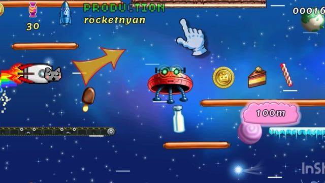 Новая игра на канале!. Nyan Cat Lost In Space